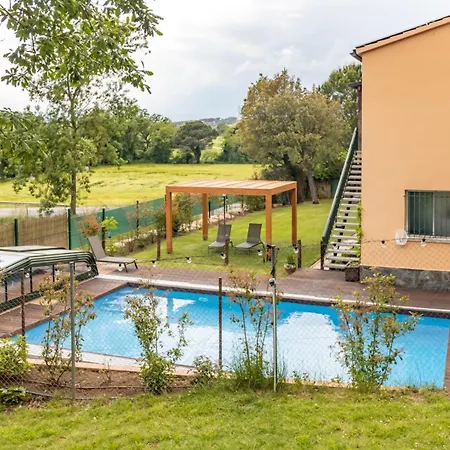 木屋 Ca La Iaia - Casa Con Piscina Y Jardin 赫罗纳